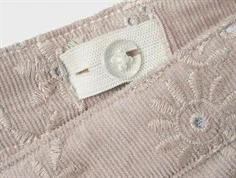 Lil Atelier brede bukser etherea med blomsterbroderi